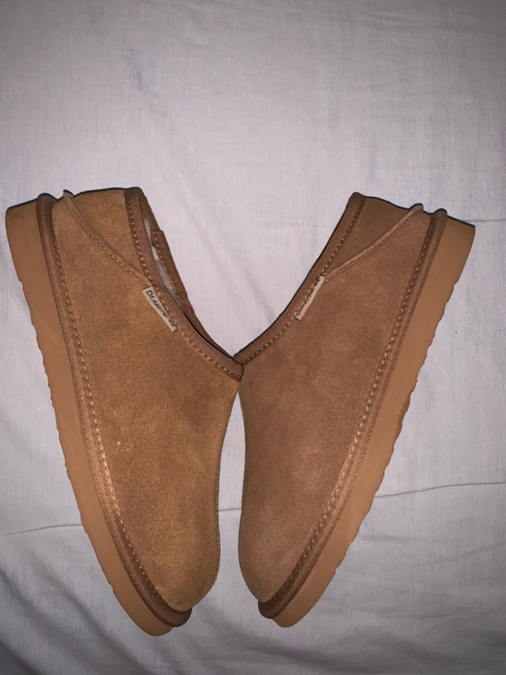 Men's Bearpaw Slippers Beau Model Tan Size: 10 Men